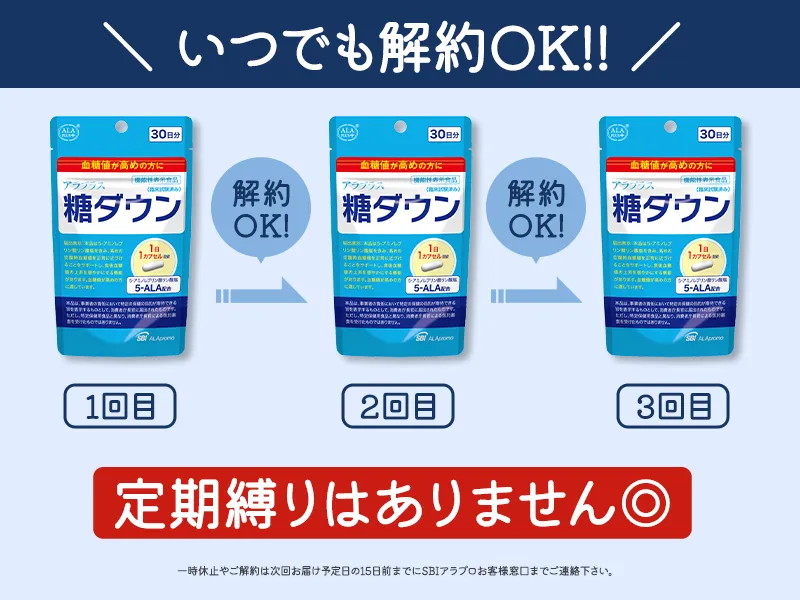 いつでも解約OKで安心